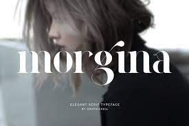 Пример шрифта Morgina